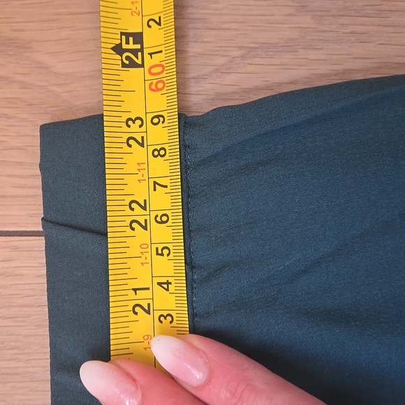 NWT Eileen Fisher Silk Georgette Crepe Straight Ankle Pant in color Aegean SZ 3X - Picture 8 of 11